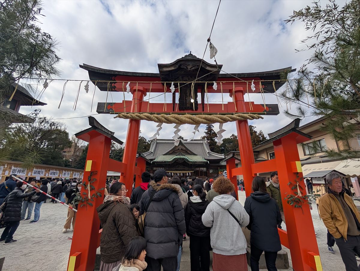 箭弓稲荷神社へ初詣