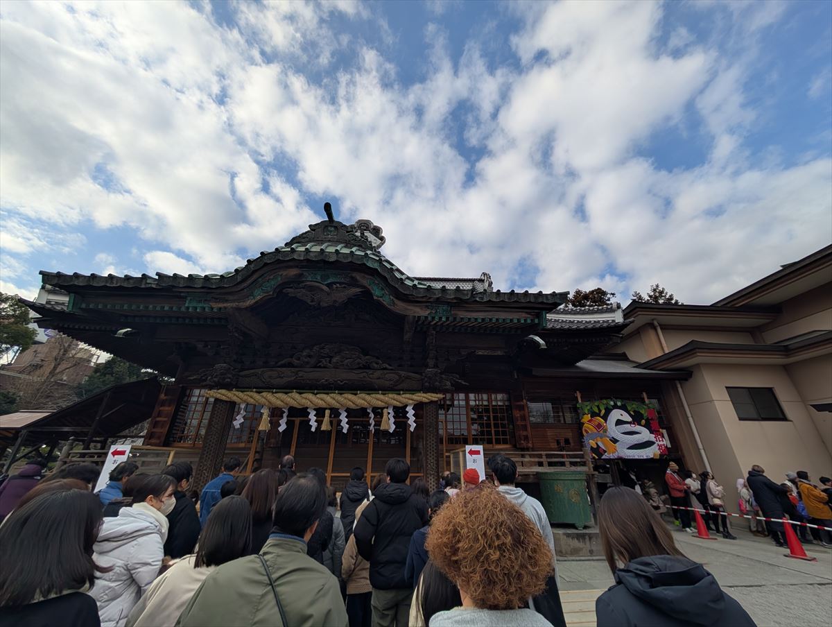 箭弓稲荷神社へ初詣