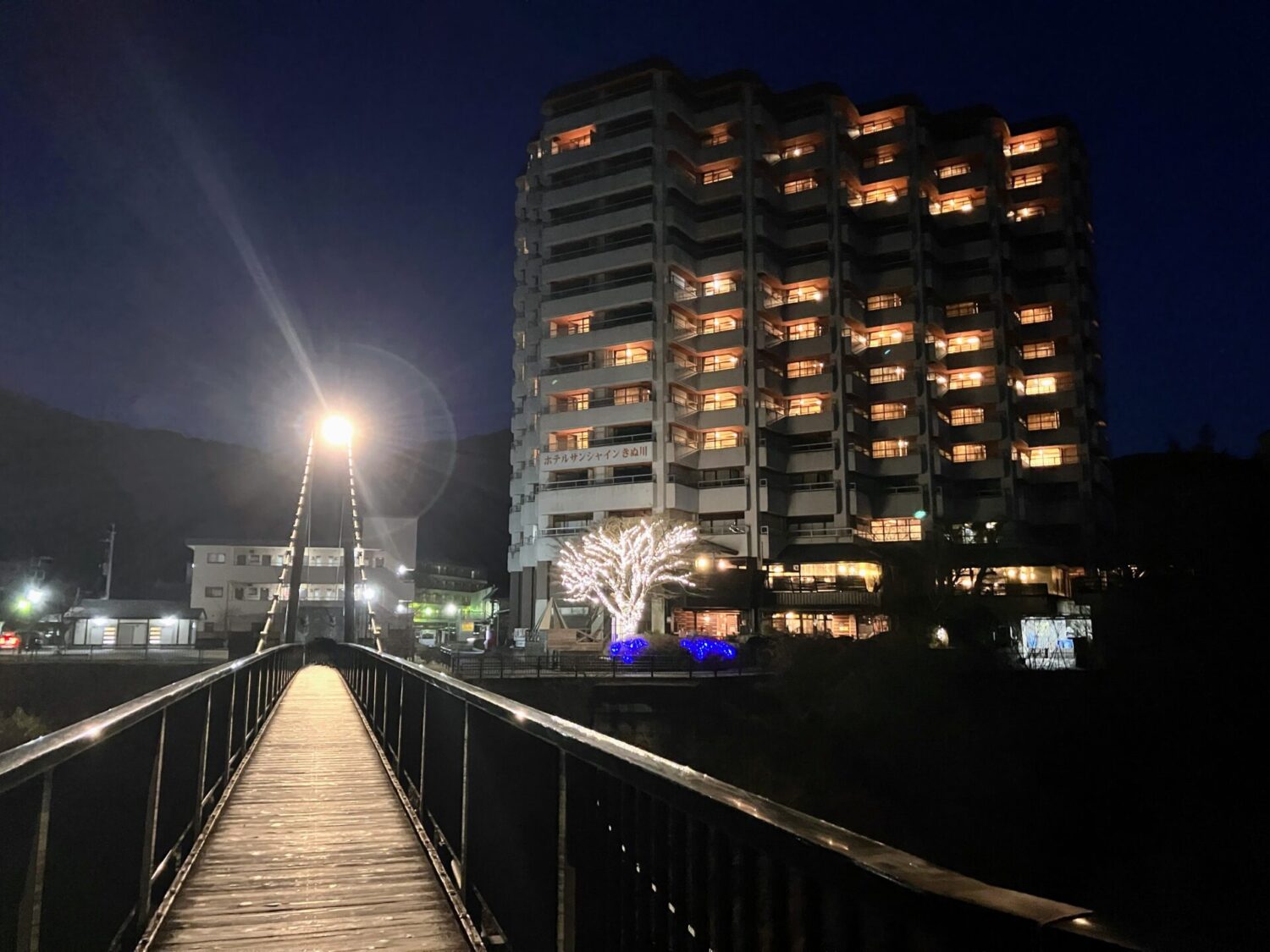 鬼怒川温泉の鬼怒楯岩大吊橋